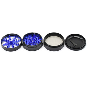 Lightning Tooth 50MM 63MM Window Opening 4 Layers Aluminum Alloy Dry Herb <strong>Grinder</strong> Drum Metal Engraved Spice Crusher <strong>Grinder</strong>