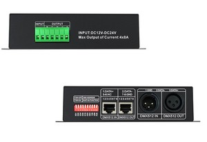 4CH 8A DC12-24V RGB RGBW DMX 512 декодер светодиодный контроллер - Product Image 3