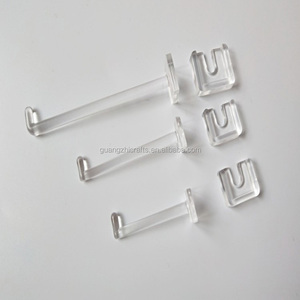 多功能透明亚克力展示挂钩悬挂透明塑料挂钩和夹子 - Product Image 2