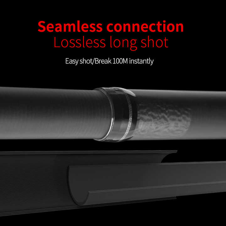CHILENT High Quality Carbon Spinning Rod 2.1m-5.4m Super Light 5/6/7/8 Sections Telescopic Long Handle Carbon Fiber Fishing Rod