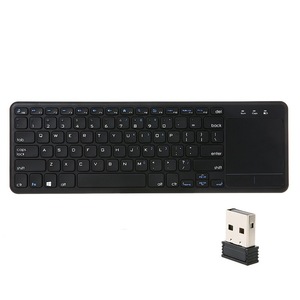 2.4G <strong>Wireless</strong> <strong>Touchpad</strong> <strong>Keyboard</strong> Multi-touch Ultra-slim with USB Receiver for Android Smart TV Computers Ladtops Desktops - Product Image 1
