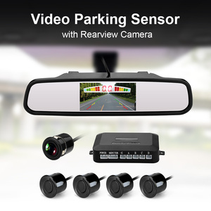 Car Security 4.3&quot; Visual <strong>Lcd</strong> Mirror Monitor Car Front and Rear Camera <strong>System</strong> with 4 Ultrasonic <strong>Sensors</strong> - Product Image 2