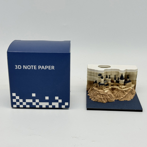 Tùy Chỉnh 3D Giấy Khắc Lâu Đài Điêu Khắc 3D <span class=keywords><strong>Notepad</strong></span> Cho Văn Phòng Trang Trí Nội Thất-Cá Nhân 3D Memo Pad Với Chủ Bút - Product Image 6