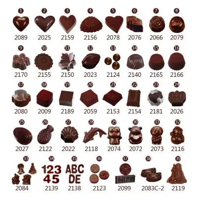 Molde de barra de Chocolate de policarbonato, plástico 3D, personalizado, para Chocolate, herramientas para tartas