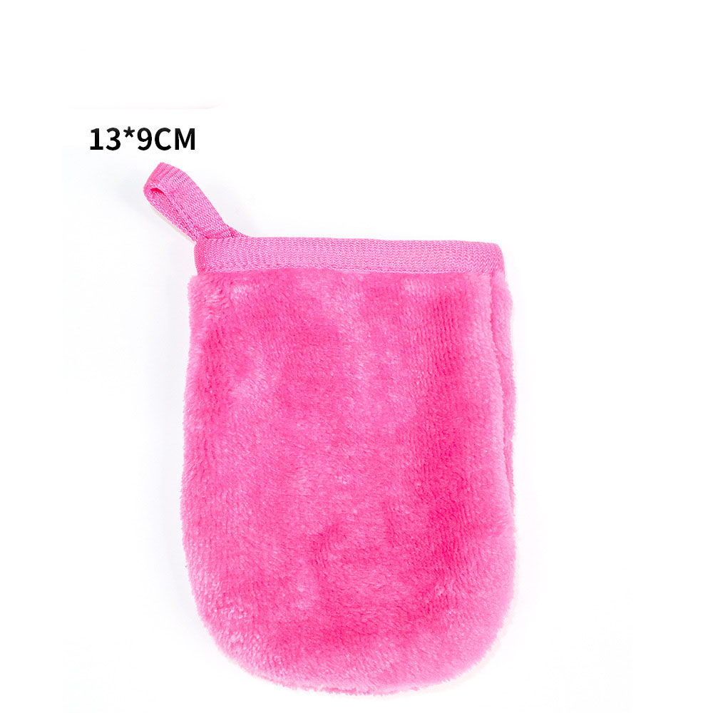 13*9cm flanelle-rouge cerise