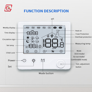 電気床暖房サーモスタットWiFiサーモスタットアプリ制御ウィークリープログラミング - Product Image 5