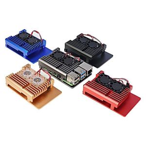 Caja de aluminio y metal con doble ventilador para Raspberry Pi 4 Modelo B - Product Image 5
