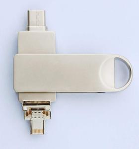 4ใน1 iPhone USB Flash 128GB แฟลช Micro USB Type-C 256 GB แฟลชไดรฟ์และ USB 3.0พอร์ตสำหรับสมาร์ทโฟน iPhone/Android/MacBook - Product Image 3