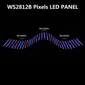 Dc5v 8x32 16x16 8x8 kỹ thuật số linh hoạt cá nhân địa chỉ ws2812b linh hoạt LED Pixel bảng điều chỉnh cho quảng cáo hiển thị - Product Image 6