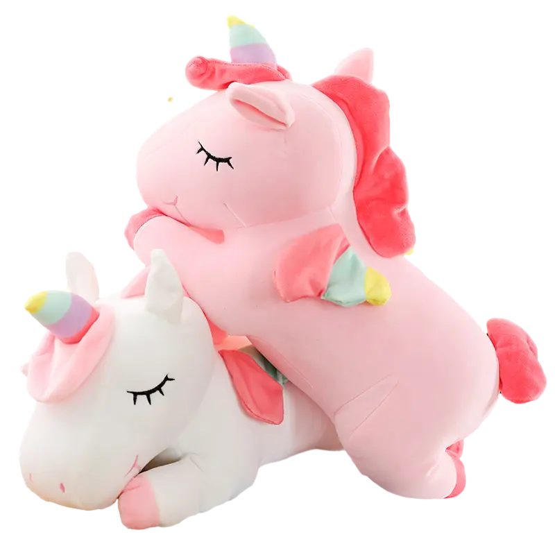 Personalizado 30cm bebé lindo suave unicornio almohada de peluche juguetes unicornio relleno Animal juguetes de peluche conjuntos