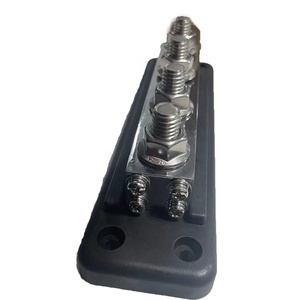 600A 4 Post 3/8 inç bara güç dağıtım bloğu kapaklı bara kırmızı veya siyah renk - Product Image 2