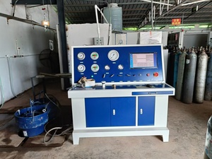 Voll automatische Wasserdruck prüfmaschine für Gasflaschen mit externer Messung und Computers teuerung - Product Image 5