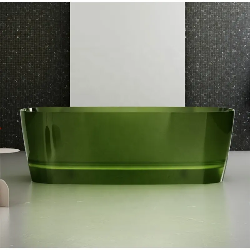 Fabbrica diretta di piccole dimensioni opaca superficie solida Freestanding vasca da bagno in resina pietra vasca da bagno per il bagno