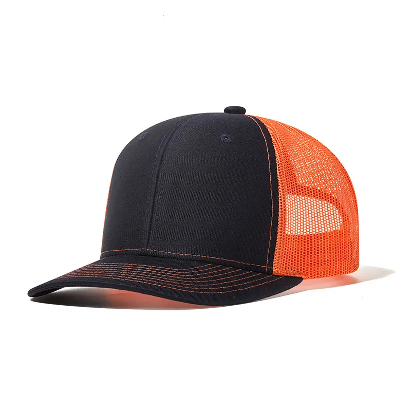 Gorras de camionero de ala ligeramente curvada para hombre, gorra de béisbol de malla de 6 paneles para exteriores, camión de sombrero de ala ligeramente curvada, novedad