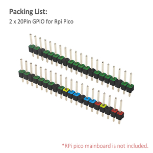 2PCS Raspberry Pi PICO Bunter GPIO-Header 20-poliger mehrfarbiger Stapel-Header-Extender für Raspberry Pi PICO - Product Image 2