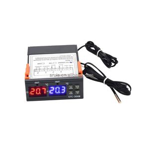 Controlador de temperatura digital doble para el hogar, termostato de salida de dos relés con sonda, 12V, 24V, 220V, calor frío - Product Image 4