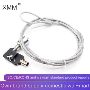 XMM-2003 Zinc Alloy Material Steel Cable Wire Notebook Laptop <strong>Computer</strong> <strong>Lock</strong> Security <strong>Lock</strong> <strong>With</strong> 2 <strong>Keys</strong> in Black Color - Product Image 6
