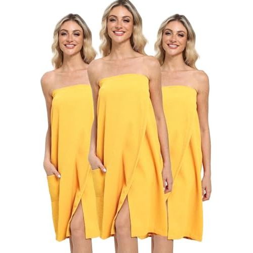 3 Pack Pink Shower Wrap Towel for Women