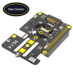 FEICHAO nuova versione 3 in 1 Combo M.2 NVMe to PCIe adattatore con ventola di raffreddamento e scolorimento automatico LED per Raspberry Pi 5 - Product Image 1