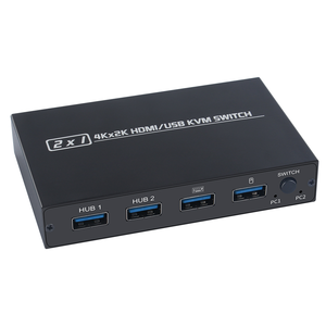 支持高清2K * 4K AIMOS AM-KVM 201CL 2合1高清/USB KVM交换机2主机共享1显示器/键盘和鼠标集KVM交换机 - Product Image 3