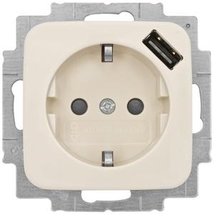Kombination buchse, 1 x <span class=keywords><strong>USB</strong></span>-A, Gesamt leistung max. 0,7 A, DURO 2000 SI, weiß (9019408113) - Product Image 1