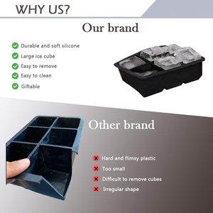 Nhà Máy Giá BPA free Silicone lớn <span class=keywords><strong>Ice</strong></span> <span class=keywords><strong>Cube</strong></span> khay với nắp vuông <span class=keywords><strong>Ice</strong></span> <span class=keywords><strong>Cube</strong></span> khuôn 6 lưới lớn <span class=keywords><strong>Ice</strong></span> <span class=keywords><strong>Cube</strong></span> Maker - Product Image 6