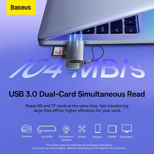 用于笔记本电脑配件的usb-a & Type-C至SD/tf卡读卡器智能读卡器防丢失存储卡适配器 - Product Image 3
