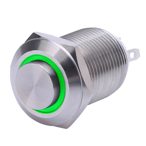 Botón pulsador 4 pin interruptor de botón de empuje con 3V led luz piloto - Product Image 3