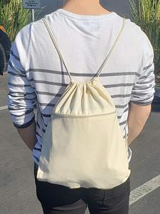 Leopard <strong>Pattern</strong> Cotton Drawstring <strong>Bag</strong> with Logo Print <strong>String</strong> Cloth Canvas for Packaging - Product Image 4