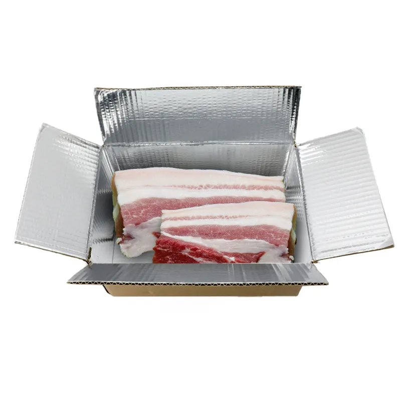 Boîte d'accessoires isolé à imprimés personnalisés, pour emballage alimentaire, sac glacière en Carton, boîte de viande et en Carton, transport de poissons