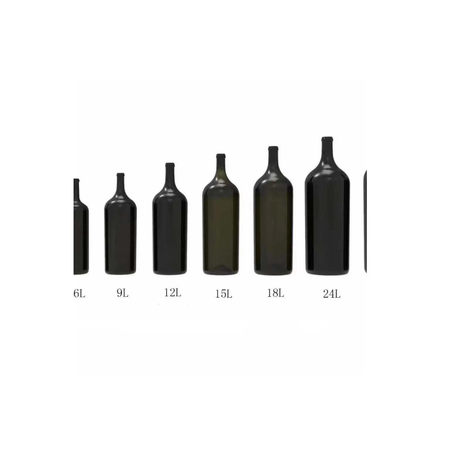 Custom Large Size whisky brandy vodka glass wine bottles In Good Price