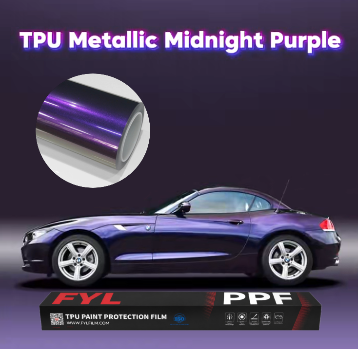 TPU métallique violet nuit