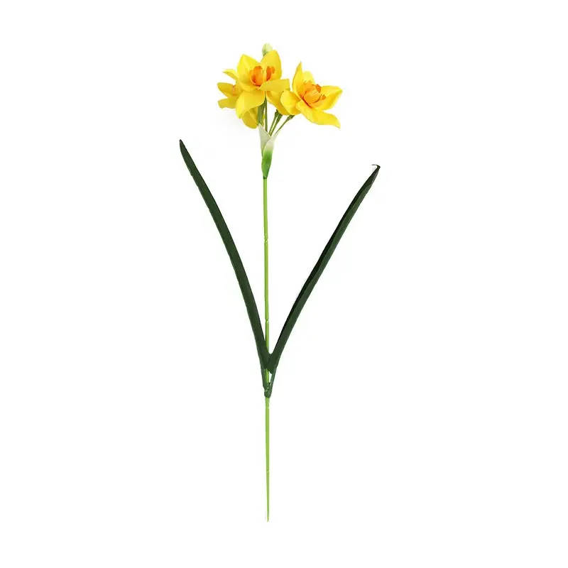 Fiore di centrotavola di seta artificiale all'ingrosso dei Daffodils per la decorazione dell'interno del salone di nozze