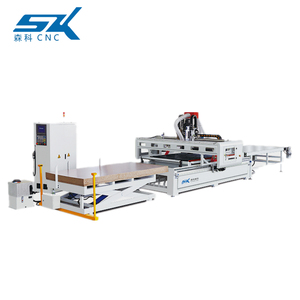 Máquina enrutadora CNC de madera atc 1530 con sistema de carga automática Máquina enrutadora CNC ATC de anidación 3D para la fabricación de puertas de gabinetes - Product Image 1
