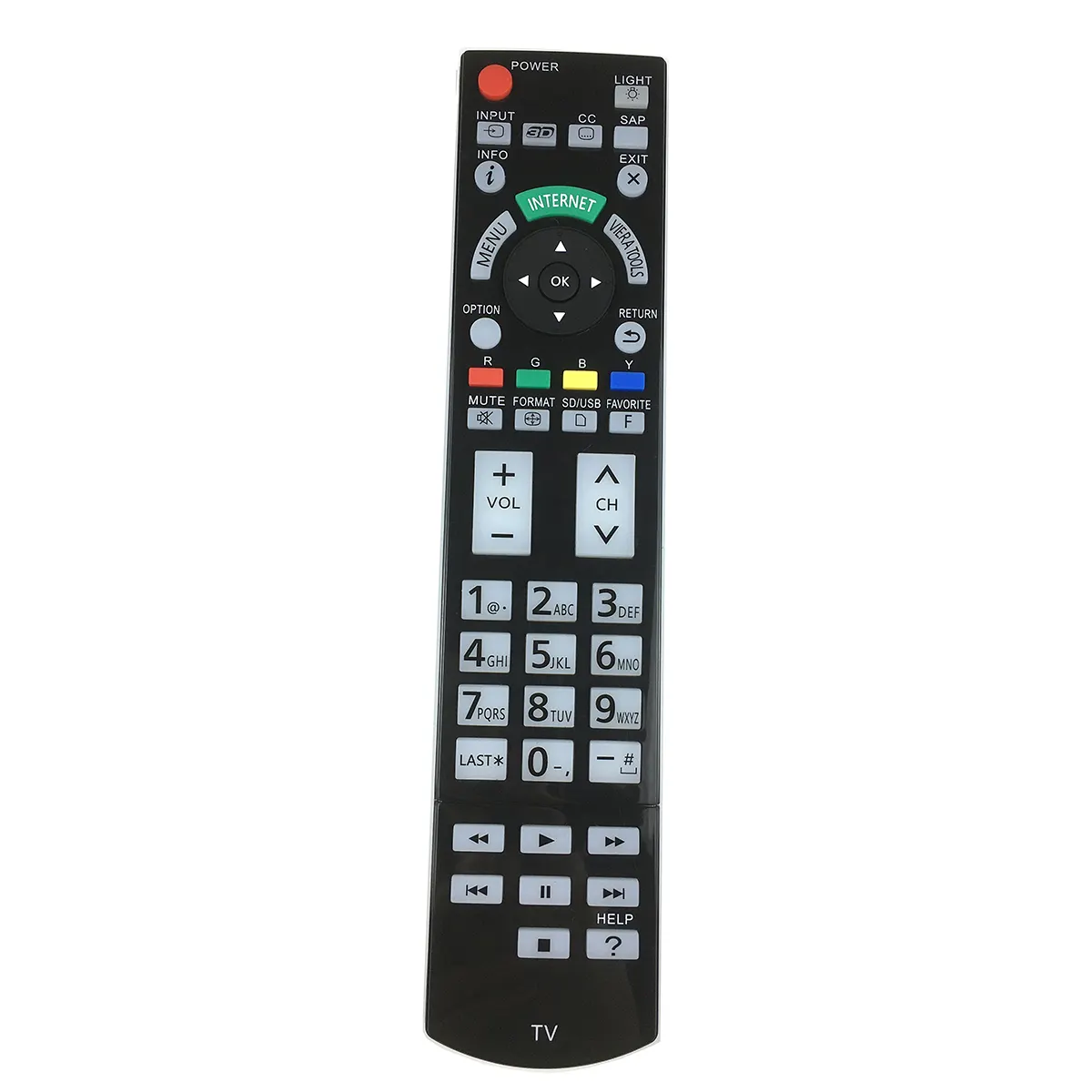 › Controle remoto substituto smart tv para panasonic, TC-L42ET5 TC-L47ET5 TC-L55DT50 TC-P60ST50 TC-L47WT50 TC-P65GT50