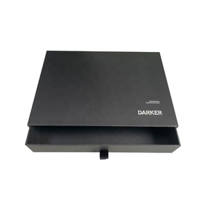 Luxury High Quality Recycled Cardboard Paper Packaging <strong>Gift</strong> Drawer Sliding Style with Matt Lamination &amp; Embossing Folder - Product Image 2