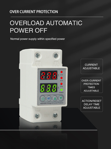 Voltriq High Quality Din Rail AC and DC over and under <strong>Voltage</strong> over Current Protector Device 40A S63Aingle Phase Electric VAP - Product Image 2