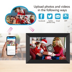 Цифровая фоторамка 8 дюймов с Wi-Fi, Электронная фоторамка, музыка, видео, календарь, будильник, HD дисплей, умная цифровая фоторамка - Product Image 6