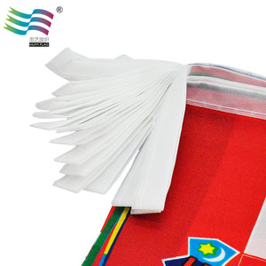 Gahumi 2024, superventas, banderín amarillo personalizado, superventas, tela colgante, banderín triangular, cadena de bandera - Product Image 4