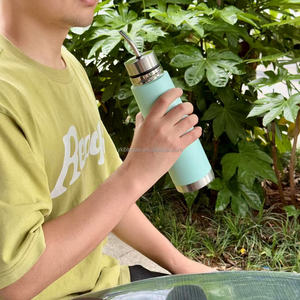 Bán chạy nhất thép không gỉ Yerba Mate Mug xách tay tùy chỉnh Argentina Yerba Mate Mug với trà lá Thiết bị lọc rơm Nắp - Product Image 6