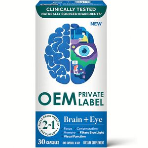 Kapseln zur Ergänzung der Gehirn augen verbessern das Gedächtnis und die Konzentration und enthalten Lutein, Vitamin ACE und Zink zur Förderung der Augen gesundheit - Product Image 6