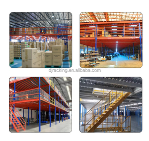 Sistema de plataforma de acero multinivel DJ con función de protección contra la corrosión, almacenamiento de almacén, rejillas de acero, plataforma de pasarela - Product Image 2