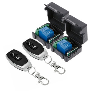 <strong>1</strong>-Channel DC 12V RF Transmitter Receiver Circuit with Learning Code Metal Remote <strong>Control</strong> 315/433.92 MHz Frequency