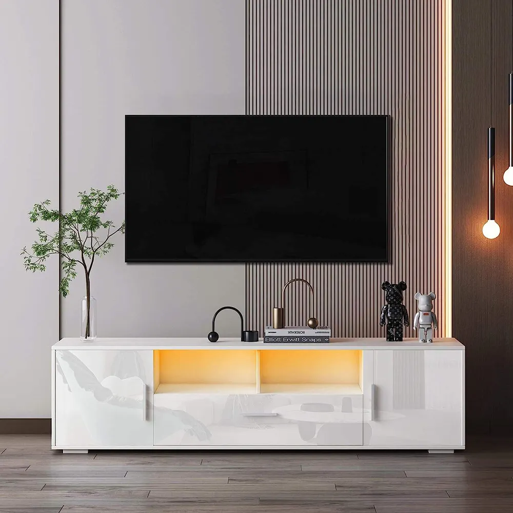 Комбинированный современный простой свет и роскошный небольшой настенный шкаф для телевизора