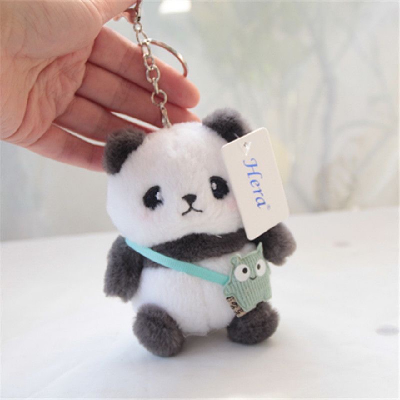 Sac bandoulière bleu panda