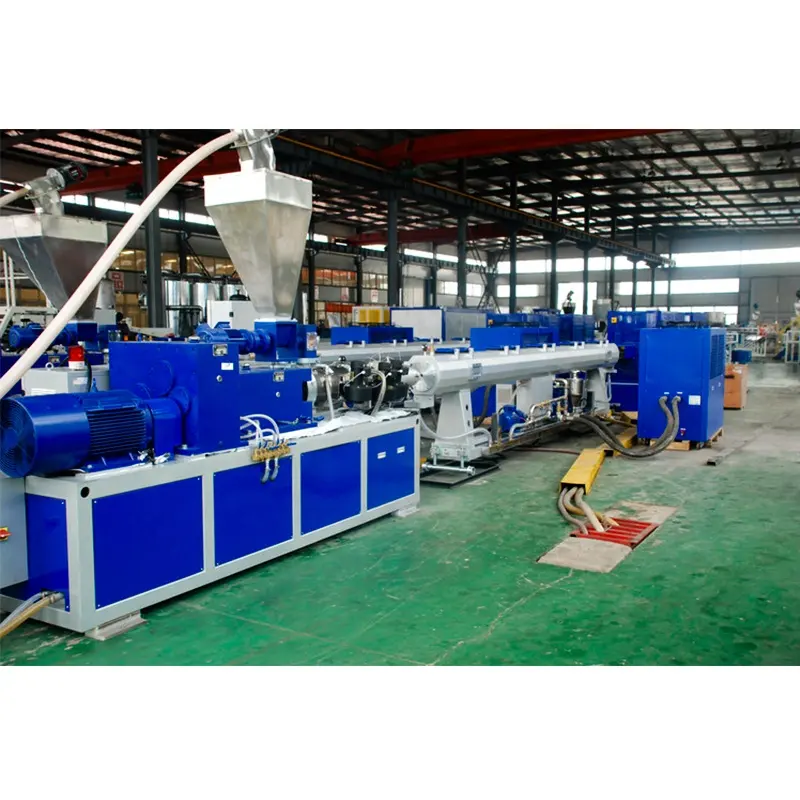 Extrusora de tubos de PVC de 8 pulgadas de tamaño estándar de alta calidad, maquinaria de producción para pequeñas empresas
