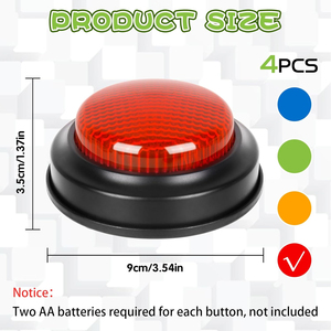 Yarışma yarışması cevap Buzzers kurulu oyunu 4 sesler 4 renk Buzzers oyunu - Product Image 2