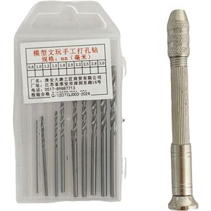 厂家直销精密微型手钻0.5-3毫米高速钢合金防滑琥珀手柄DIY模型制作项目 - Product Image 1