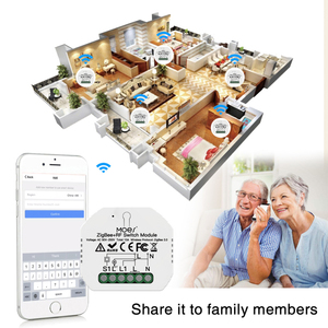Modulo interruttore ZigBee + RF Tuya smart home Switch breaker on-off APP timing modulo interruttore intelligente per il controllo vocale - Product Image 5