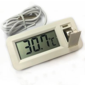 Medidor de temperatura integrado con pantalla digital, termómetro electrónico con sensor de termómetro ProbeLCD, higrómetro, con pantalla digital, 1 unidad - Product Image 1